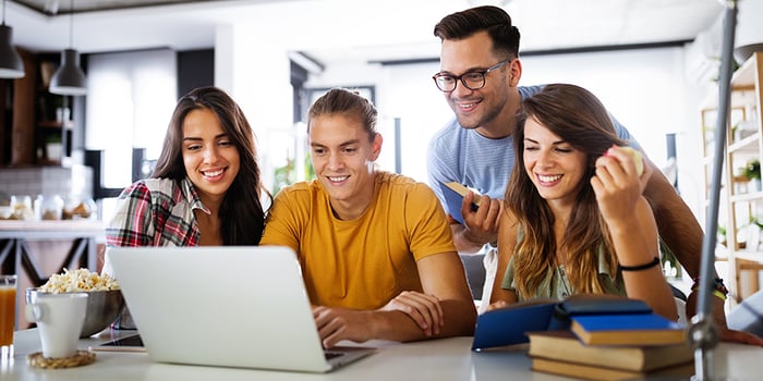 Estudiantes de la universidad